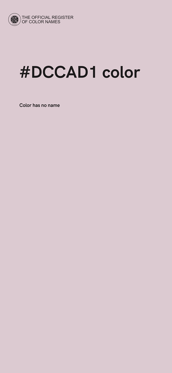#DCCAD1 color image