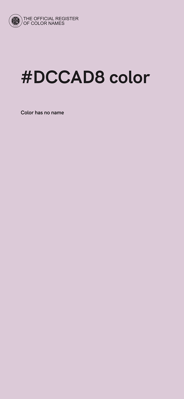#DCCAD8 color image