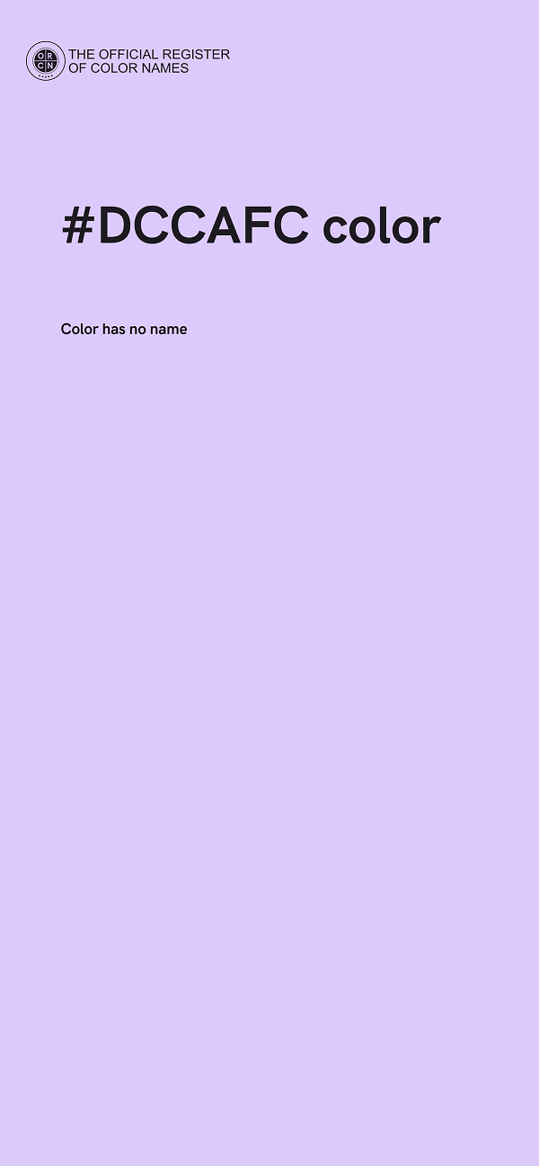 #DCCAFC color image