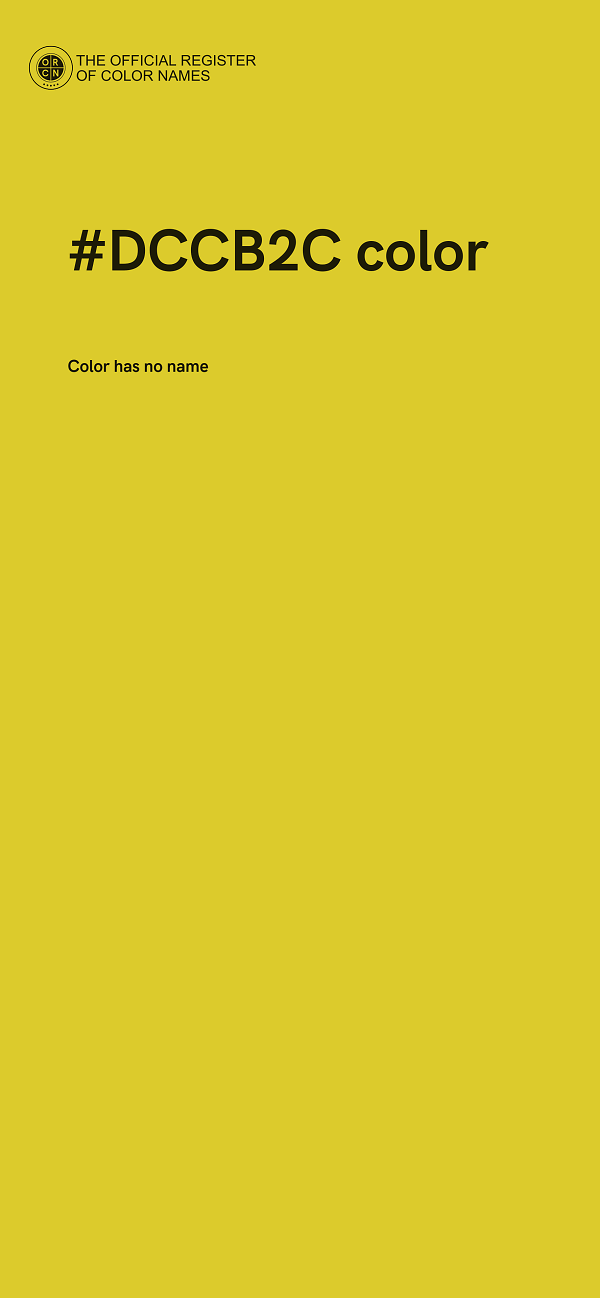 #DCCB2C color image