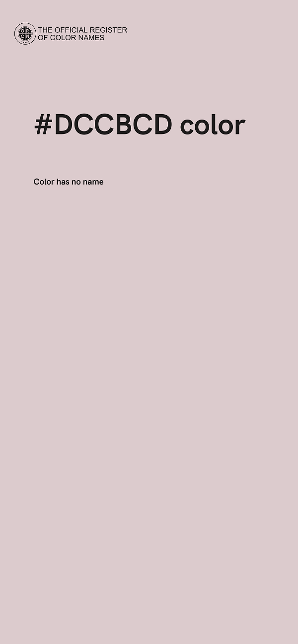 #DCCBCD color image
