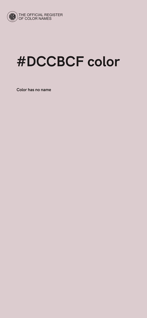 #DCCBCF color image