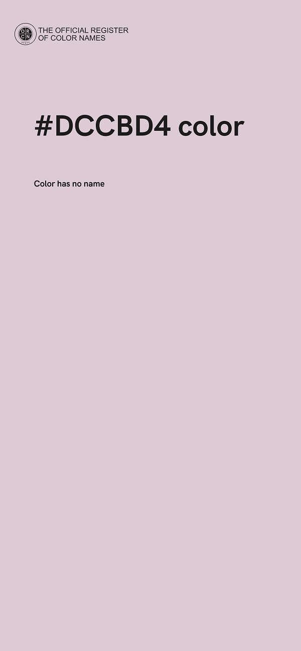 #DCCBD4 color image