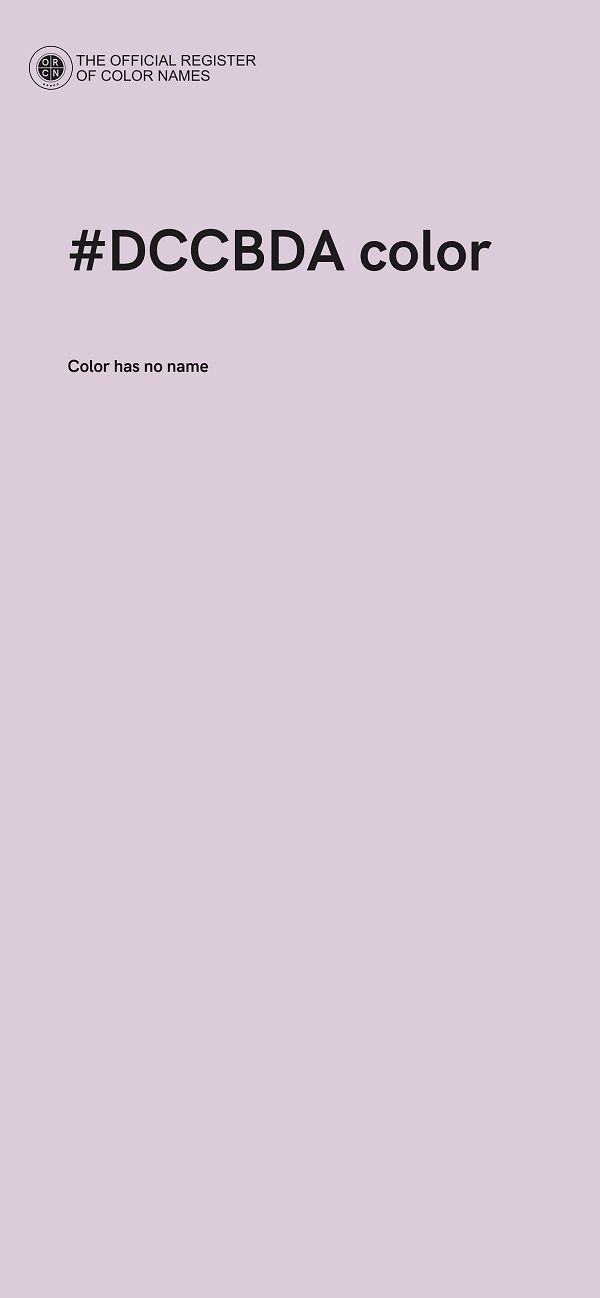 #DCCBDA color image