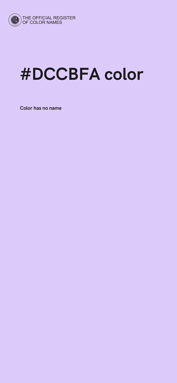 #DCCBFA color image