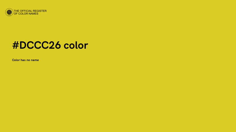 #DCCC26 color image