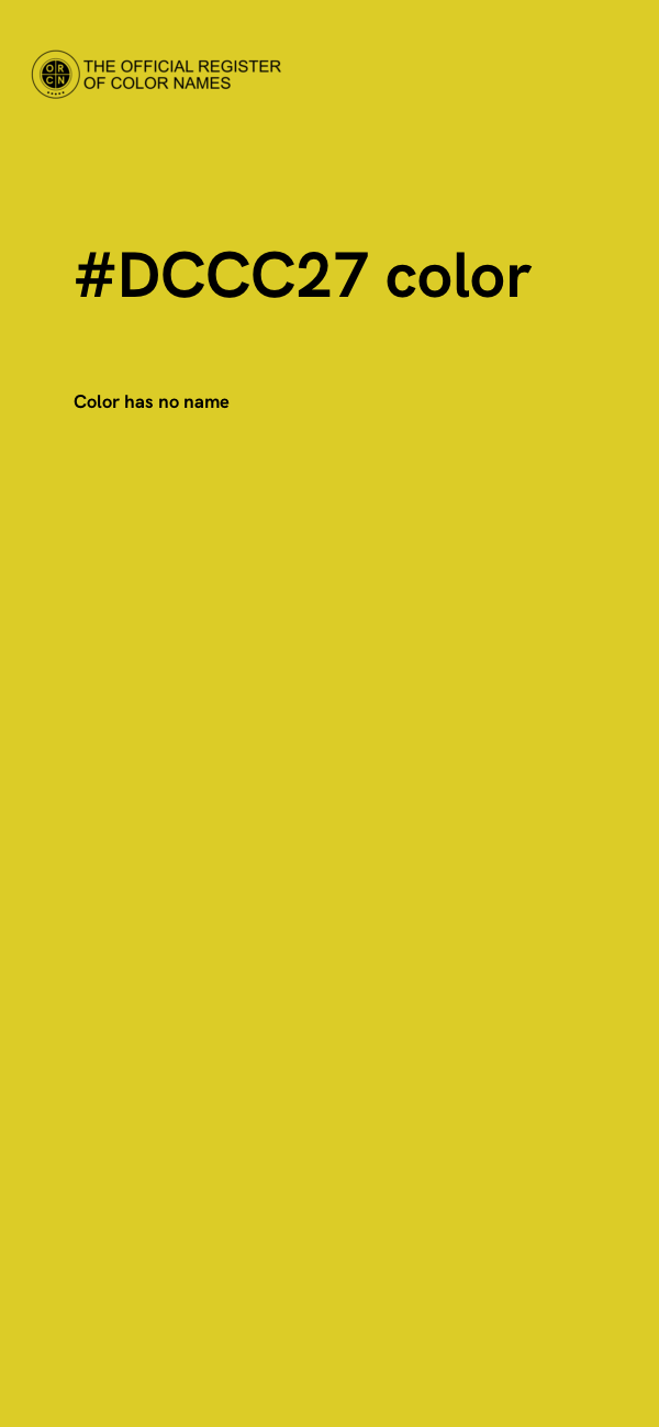 #DCCC27 color image
