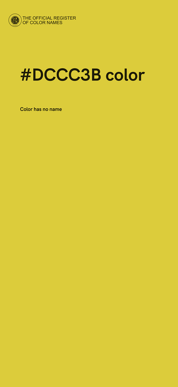 #DCCC3B color image