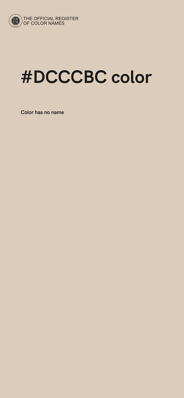 #DCCCBC color image