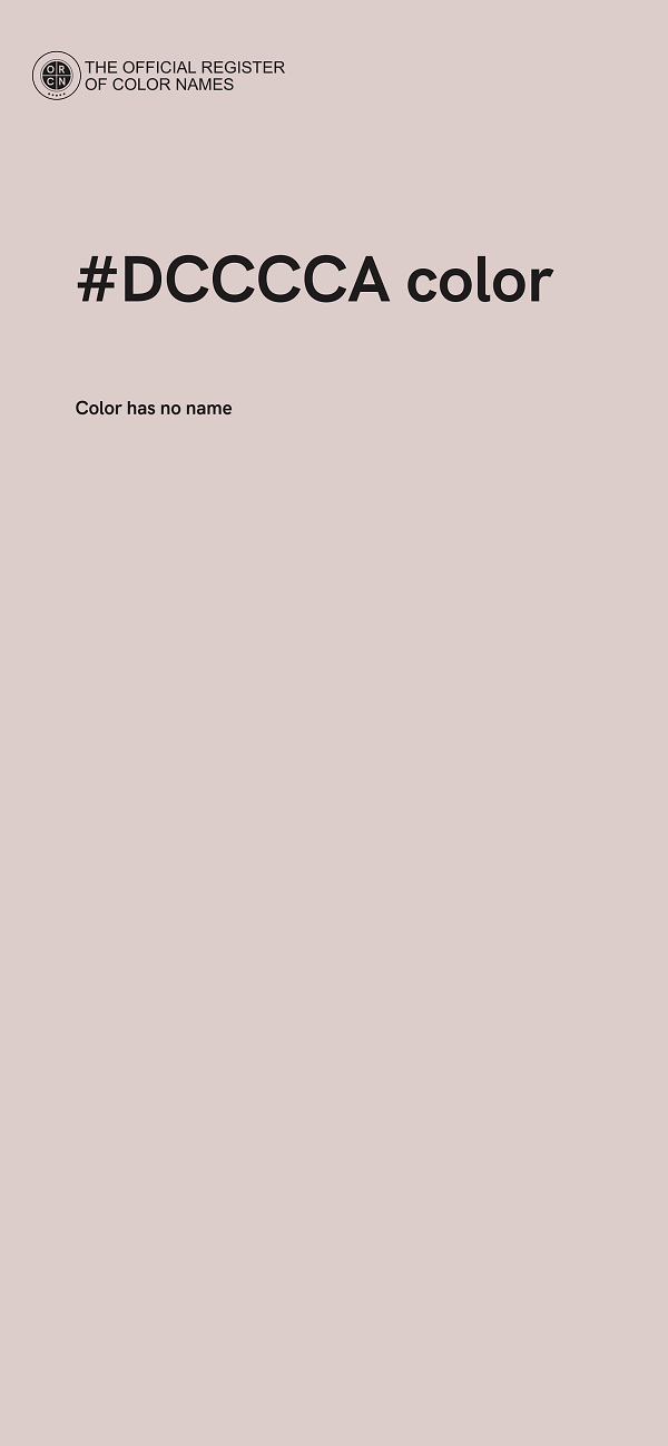 #DCCCCA color image