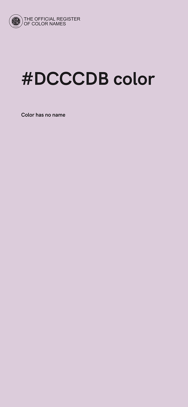 #DCCCDB color image