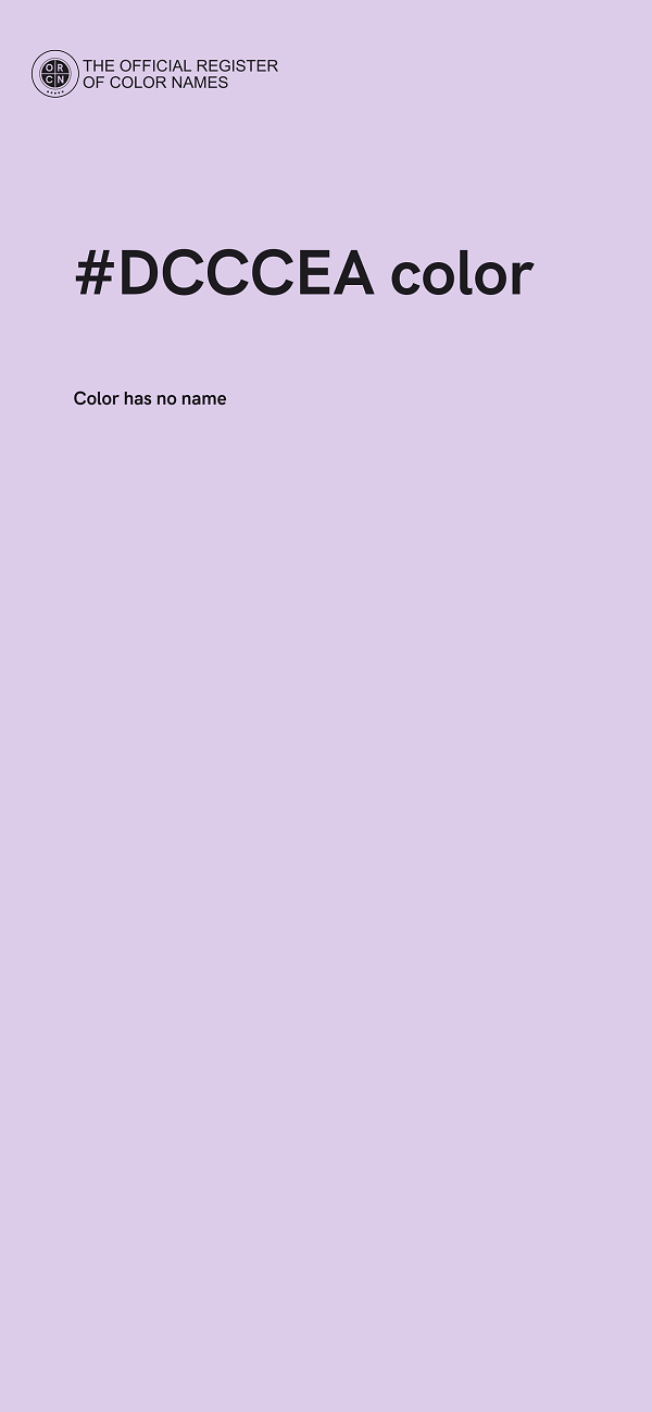 #DCCCEA color image