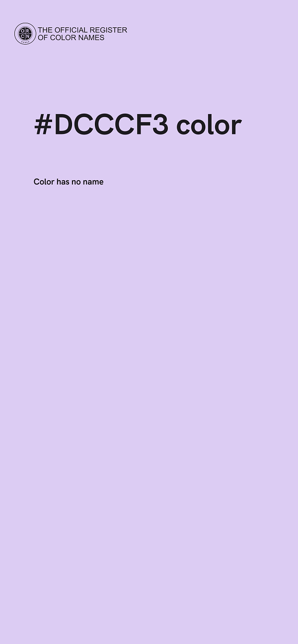 #DCCCF3 color image