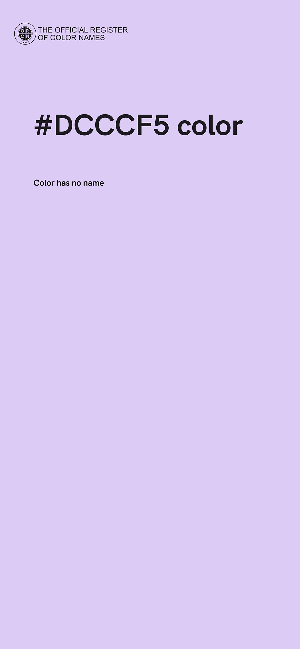 #DCCCF5 color image