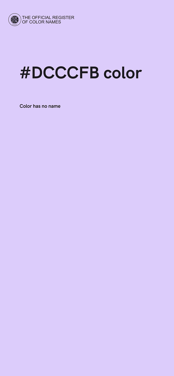 #DCCCFB color image
