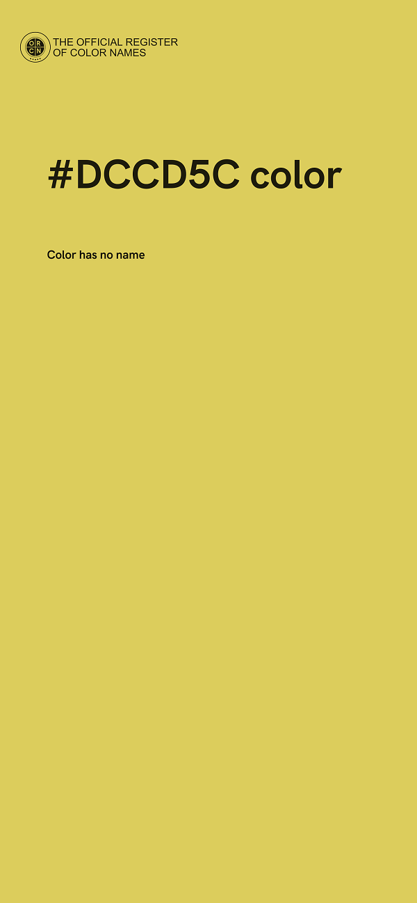 #DCCD5C color image