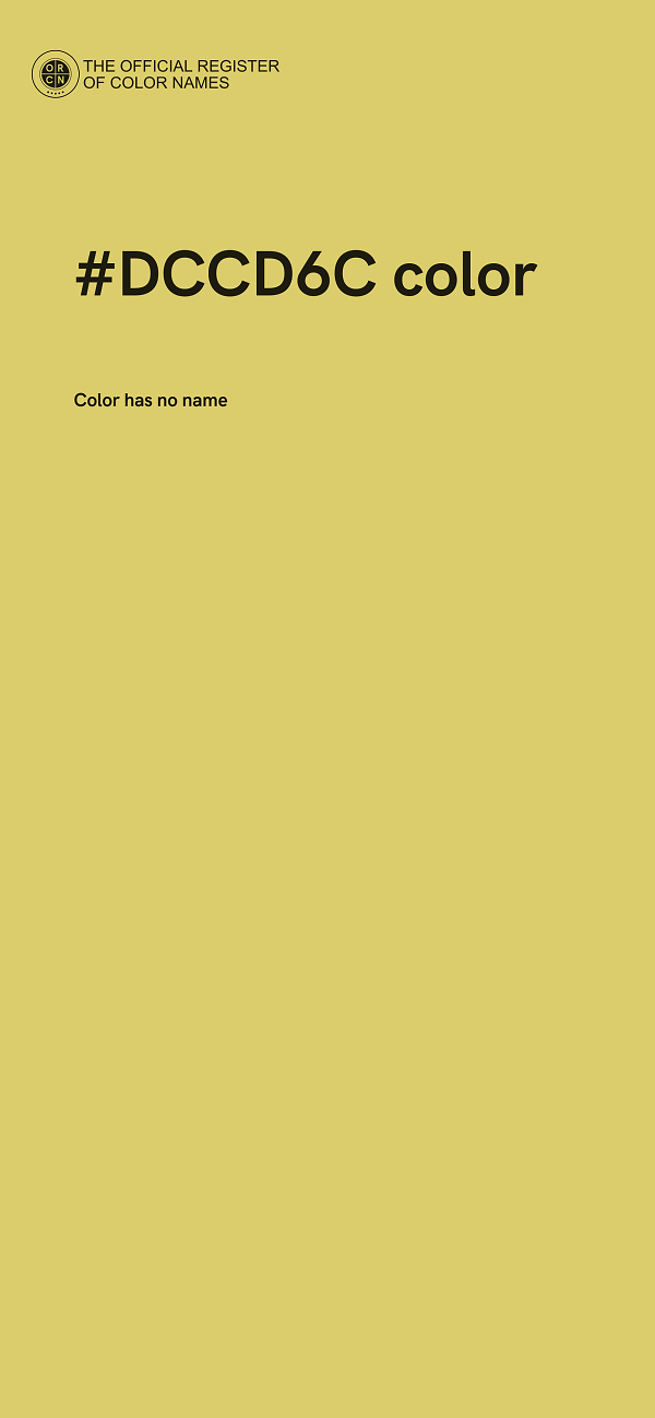 #DCCD6C color image