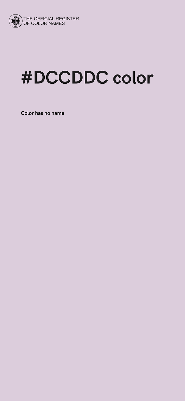 #DCCDDC color image