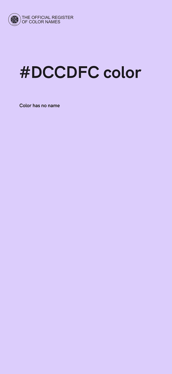 #DCCDFC color image