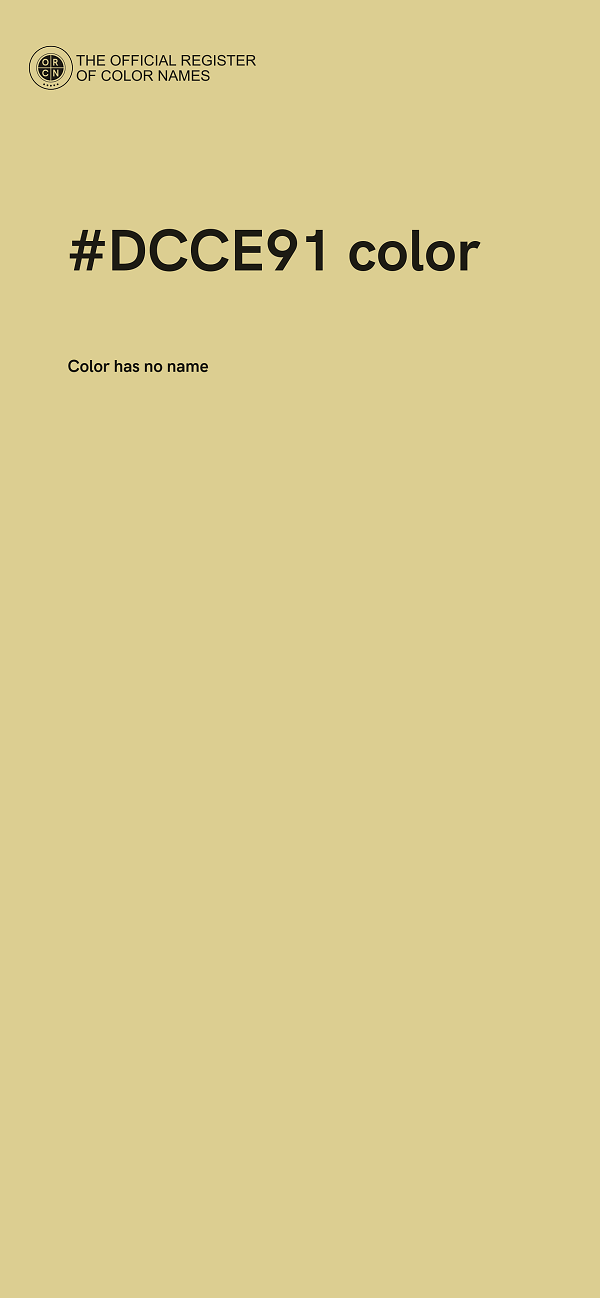 #DCCE91 color image