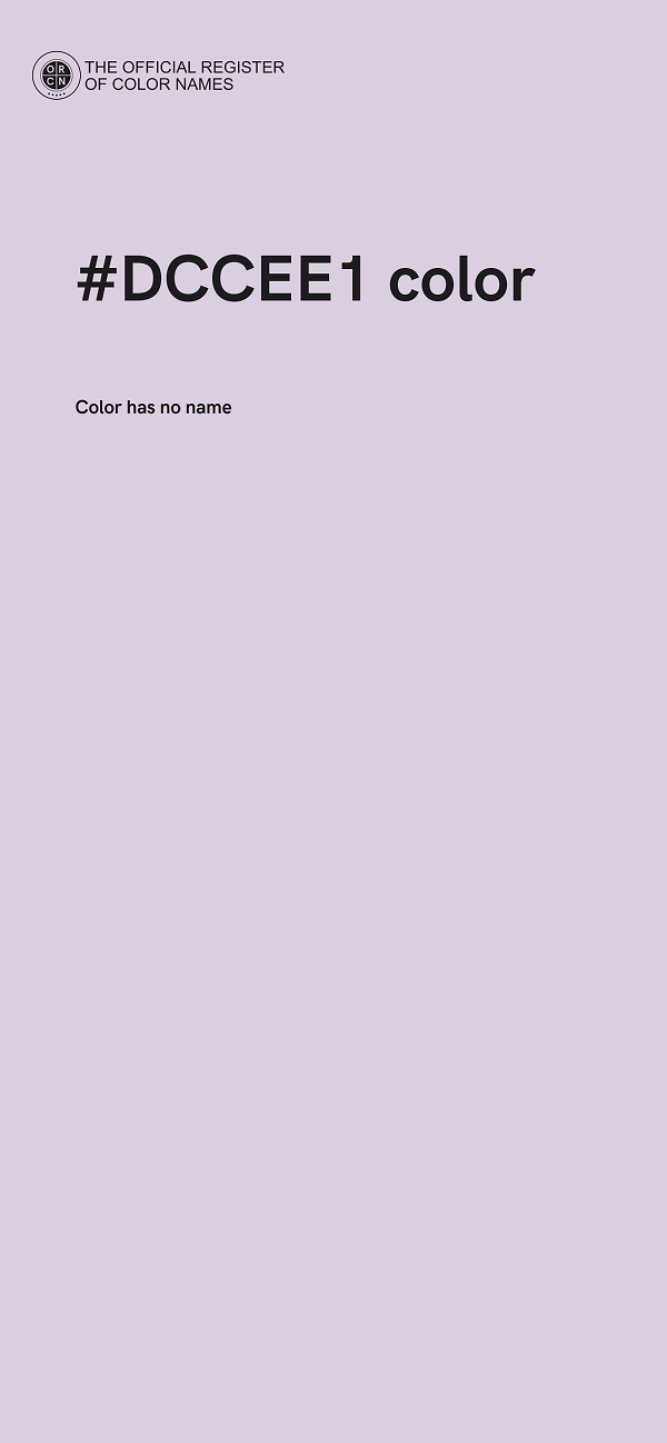 #DCCEE1 color image