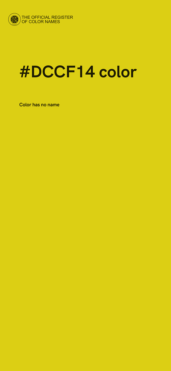 #DCCF14 color image