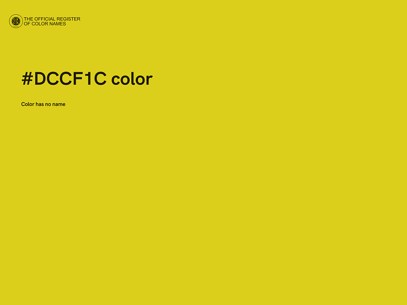 #DCCF1C color image