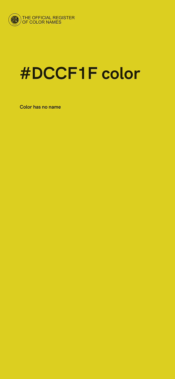 #DCCF1F color image