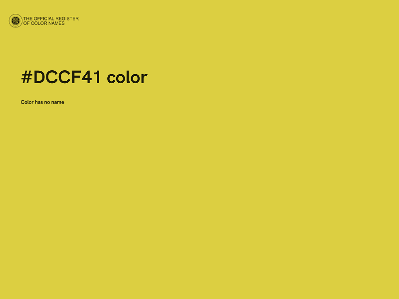 #DCCF41 color image