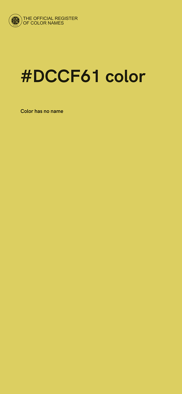 #DCCF61 color image
