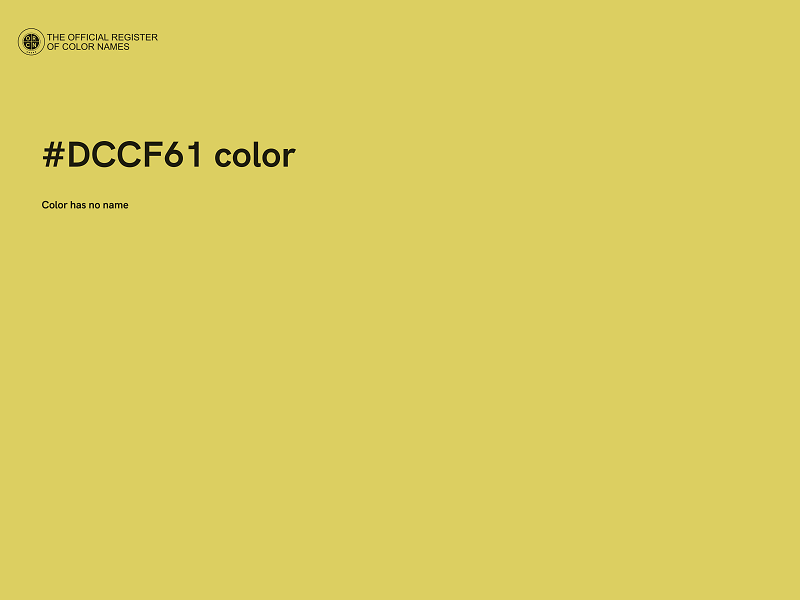 #DCCF61 color image