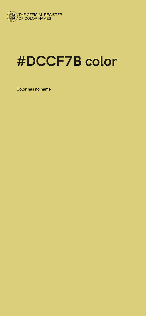 #DCCF7B color image