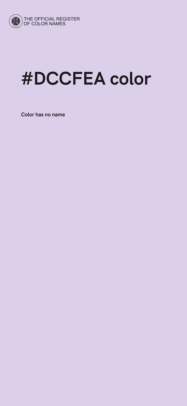 #DCCFEA color image
