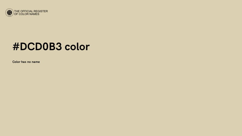 #DCD0B3 color image