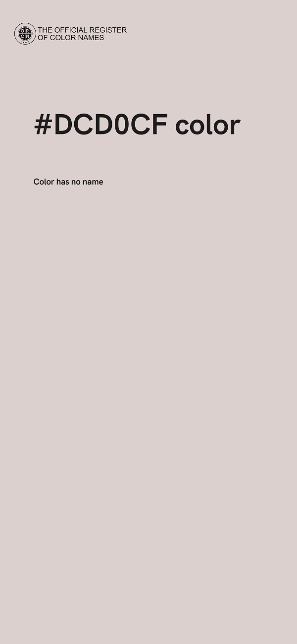 #DCD0CF color image