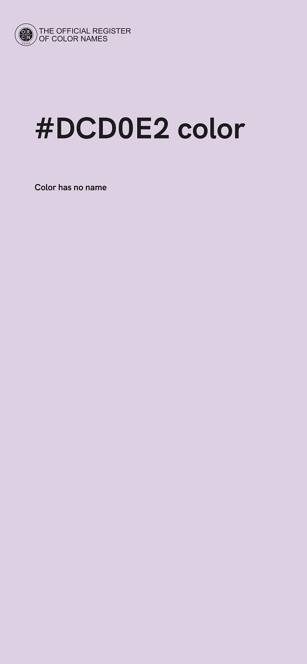 #DCD0E2 color image