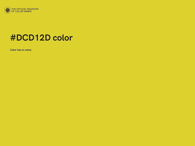 #DCD12D color image