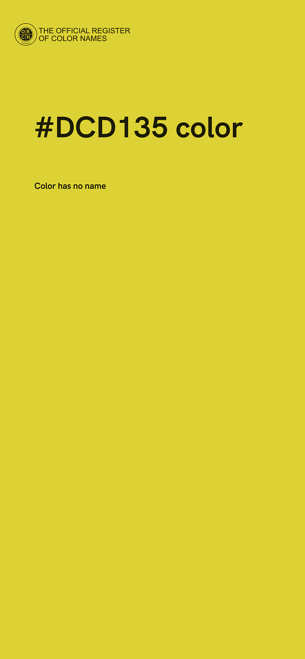 #DCD135 color image