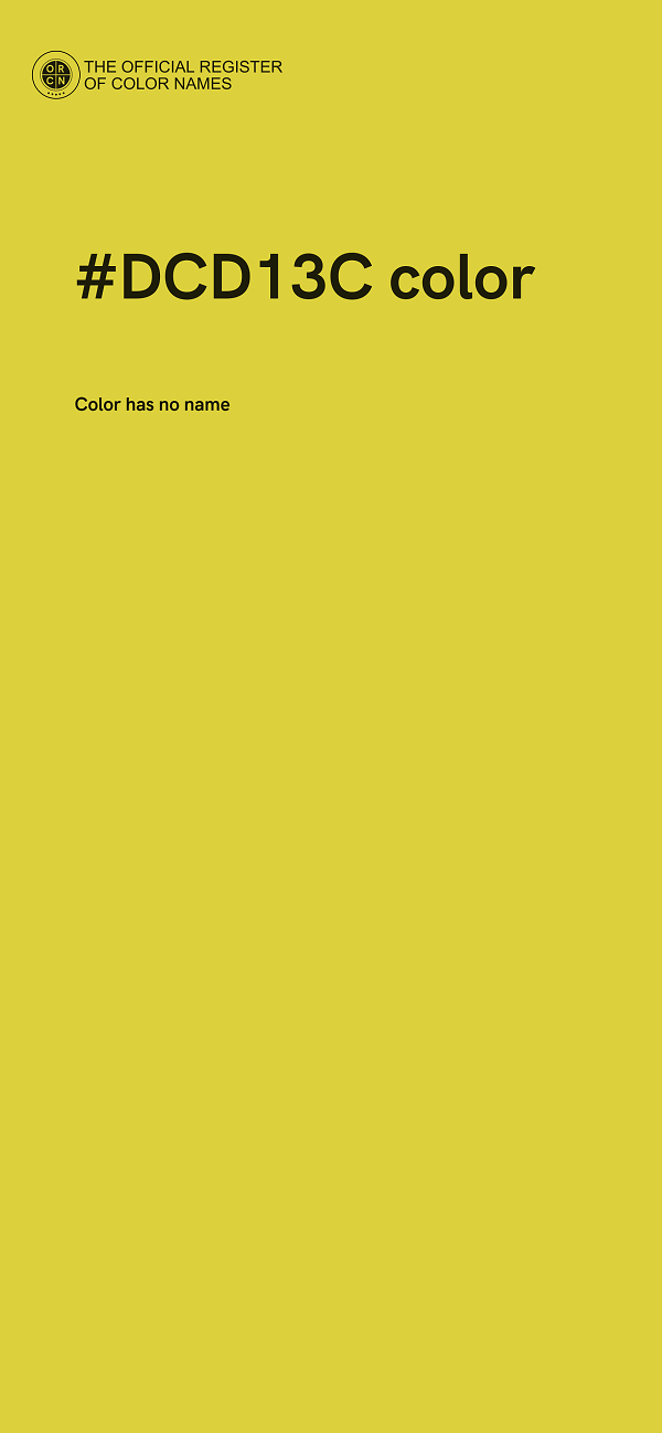 #DCD13C color image