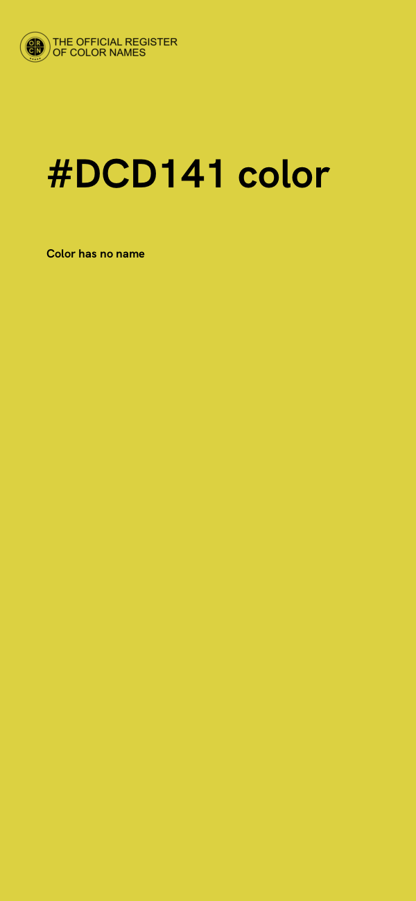 #DCD141 color image