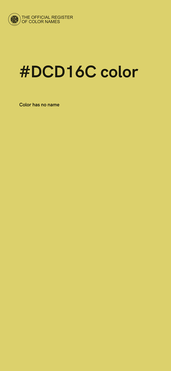 #DCD16C color image
