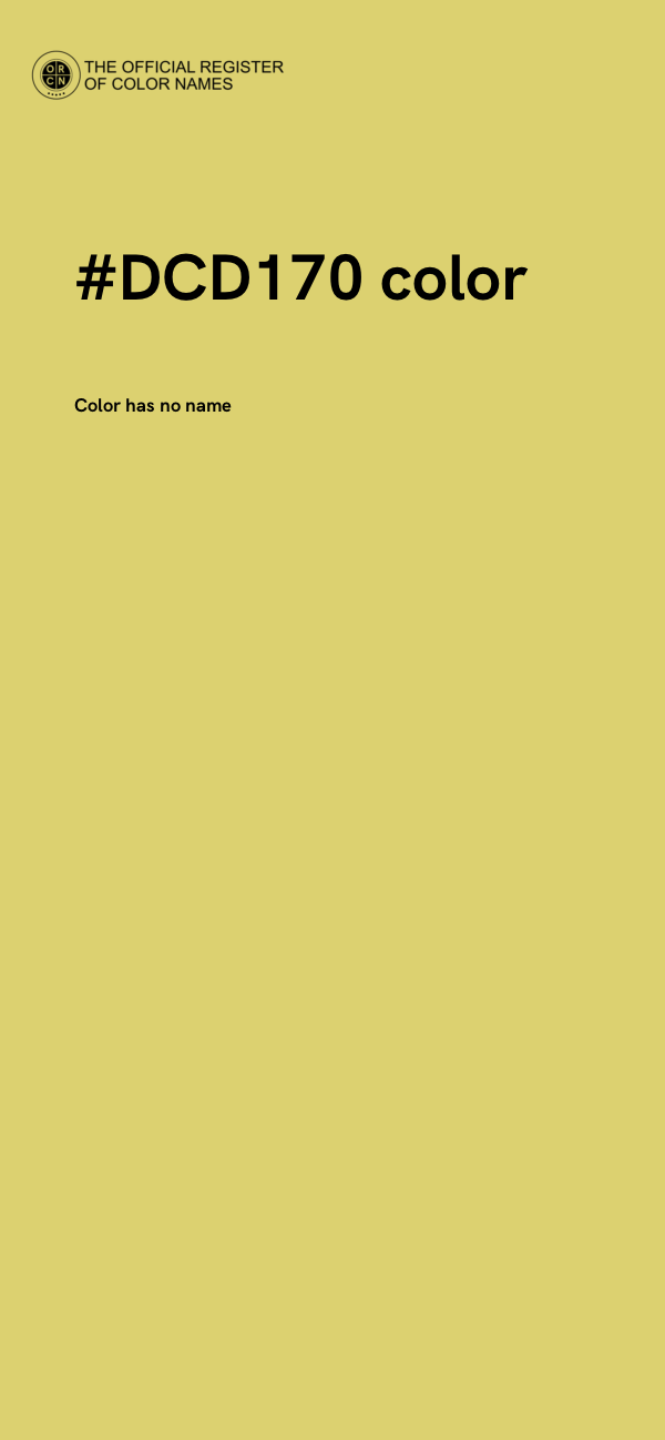 #DCD170 color image
