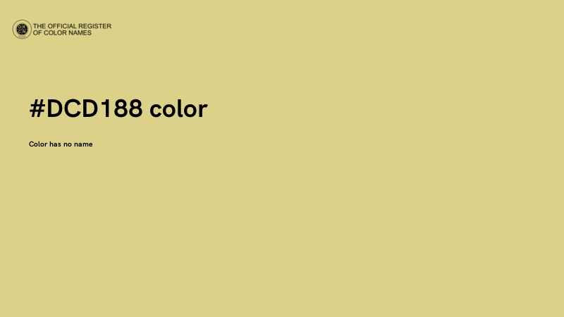 #DCD188 color image