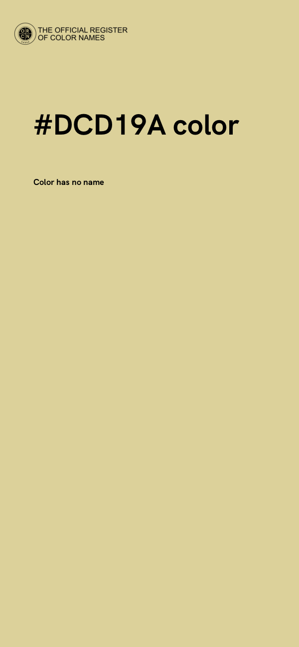 #DCD19A color image