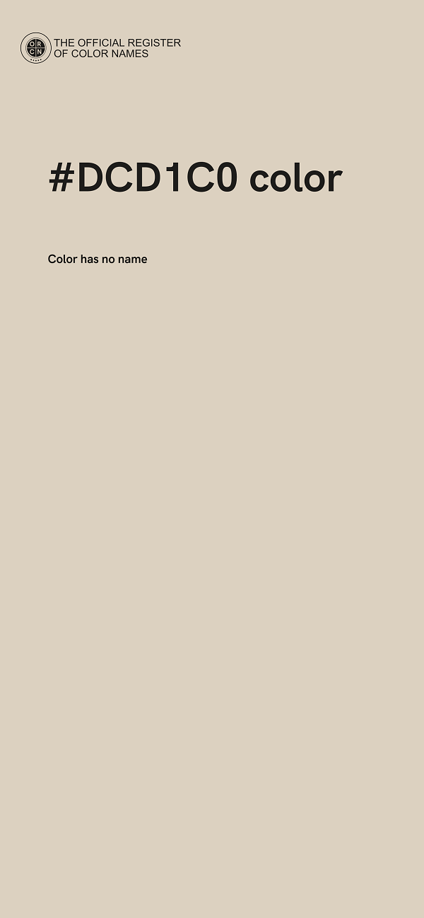 #DCD1C0 color image