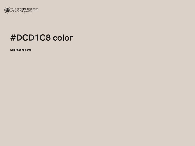 #DCD1C8 color image