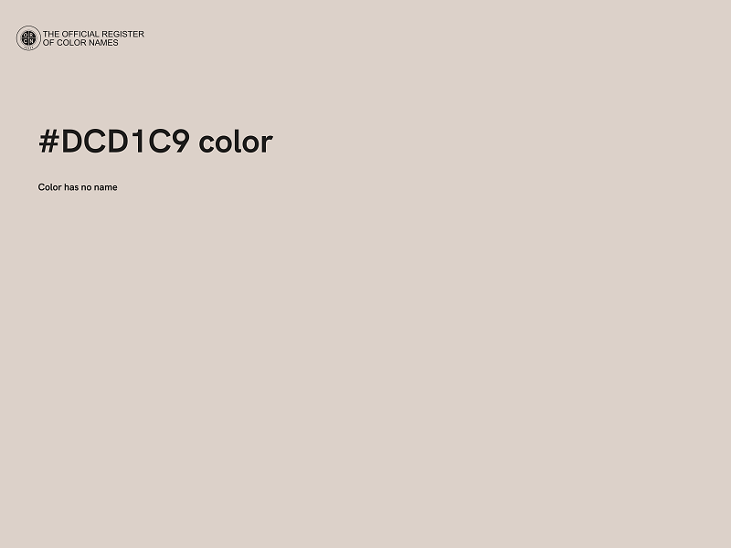 #DCD1C9 color image