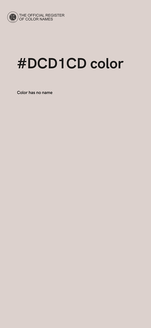 #DCD1CD color image
