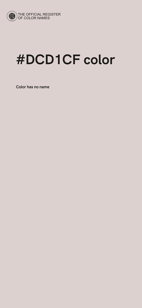 #DCD1CF color image