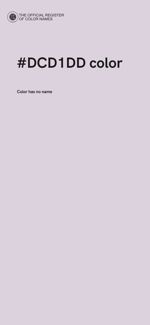 #DCD1DD color image